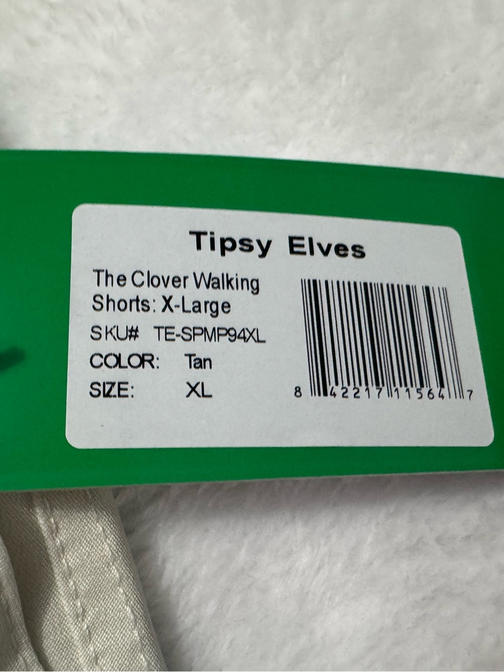 TIPSY ELVES MEN’S THE CLOVER WALKING SHORTS SIZE XL - Picture 5 of 9